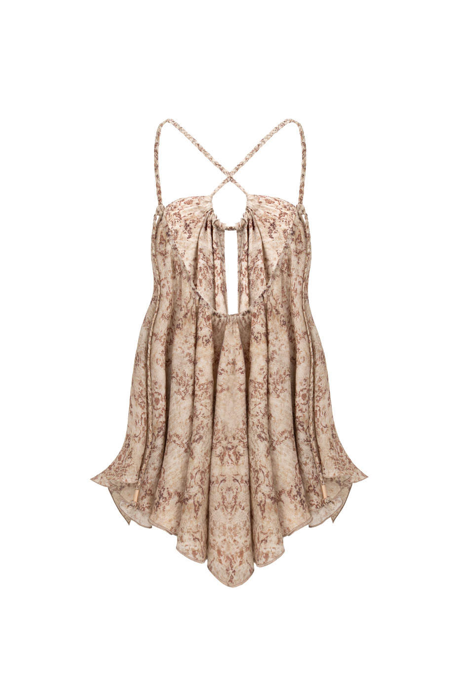 MOODSTORIES cream paisley dress